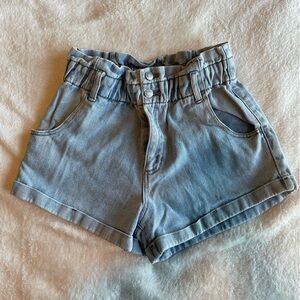 Pacsun Paperbag Jean Shorts